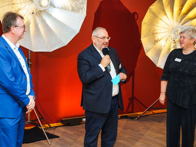 2. Vorstand Herr Kubiak, Vorsitzender Herr Kownatzky, Geschäftsstellenleiterin Frau Zwicknagel (von links)